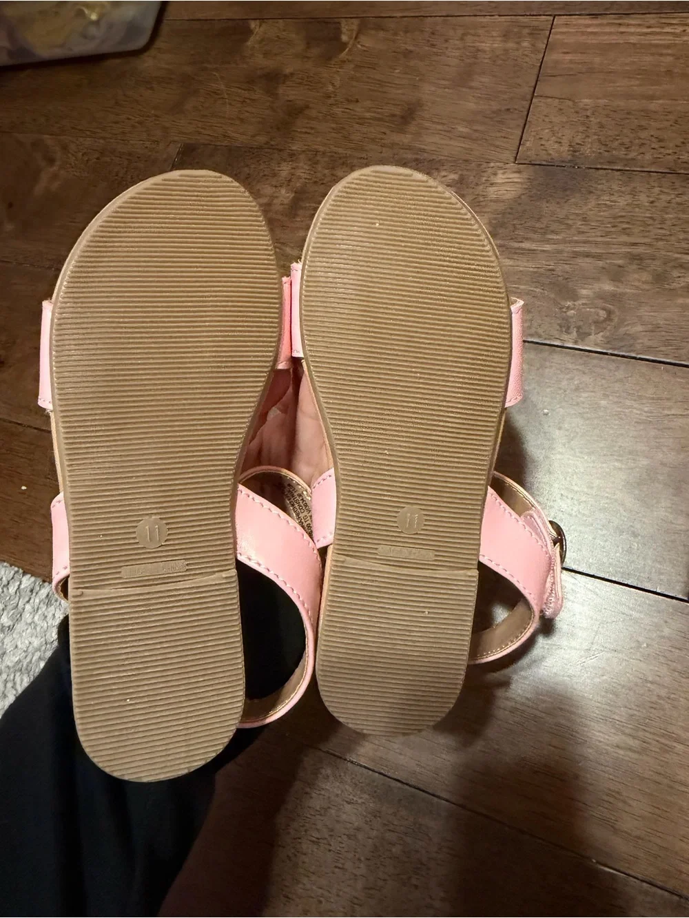 Girls' Pink Ankle-Strap Sandals